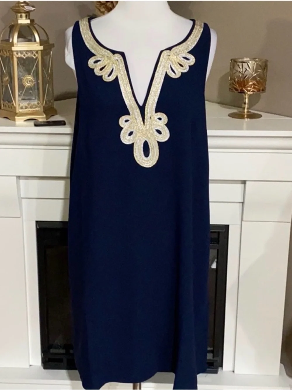 Lilly Pulitzer Cherlyn Soft Shift Dress Navy - Picture 4 of 8